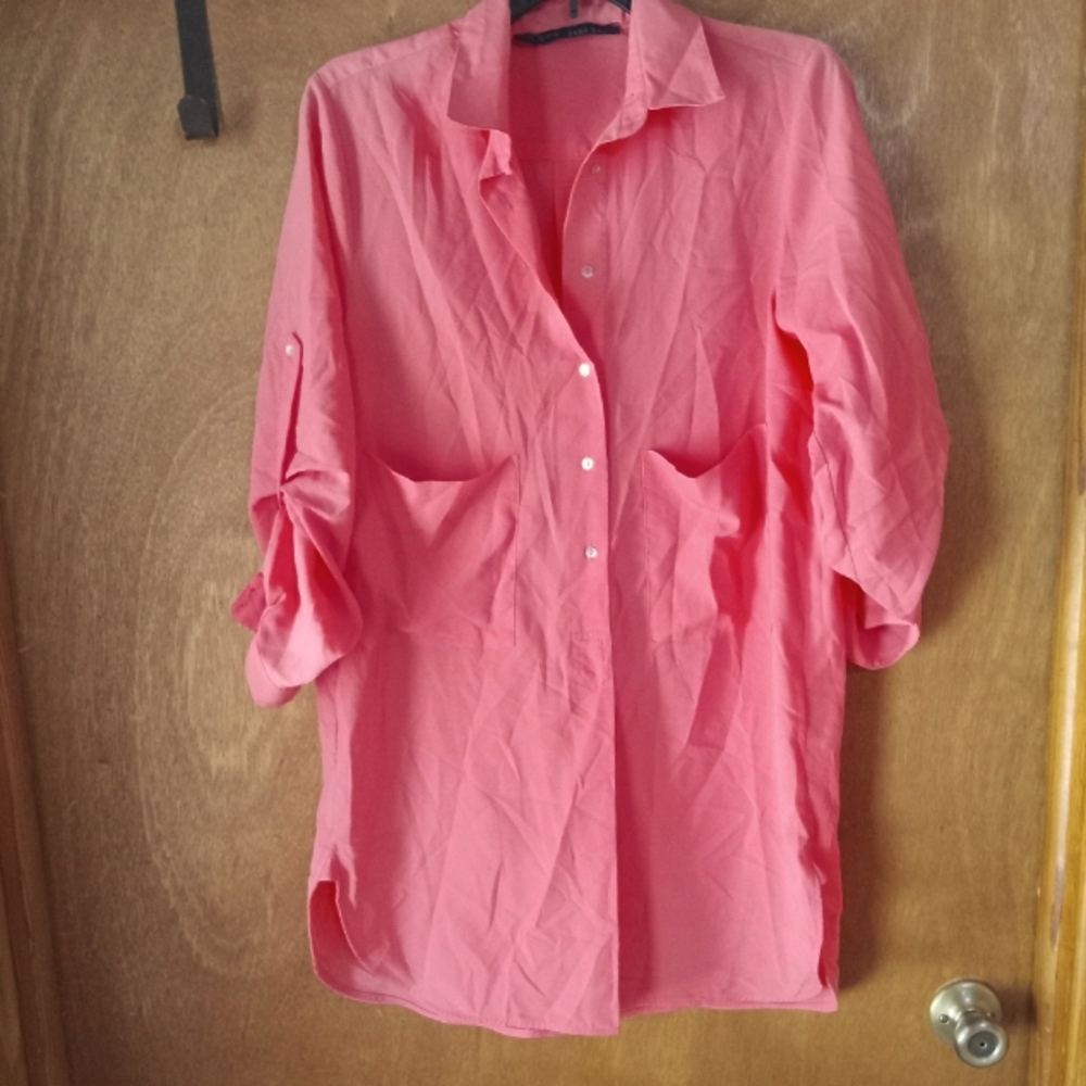 Zara basics woman's blouse